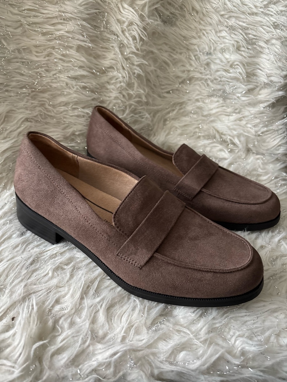 Life Stride Mocha Brown Women’s Sonoma 2 Suede Loafers Size US 11W UK9 EUR42